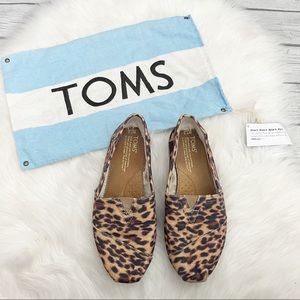 TOMS Animal Print flat loafer slip ons